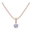 April Birthstone Silver Necklace SPE-5702